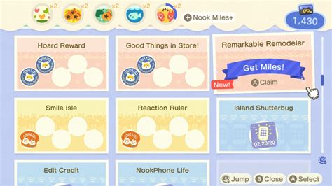 nook miles rewards